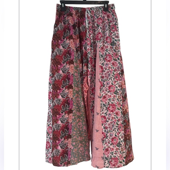 Sacred Thread Boho Patchwork Wide Leg Pants NWT - Picture 2 of 5